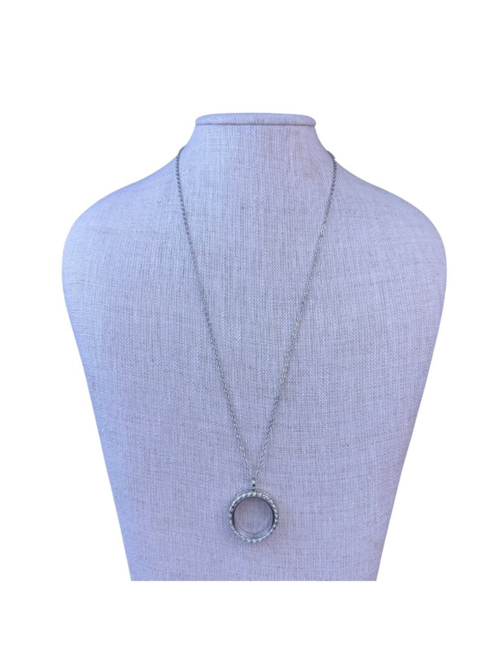 Effy Womens Silver Tone Metal Locket Pendant Necklace Chain Magnetic